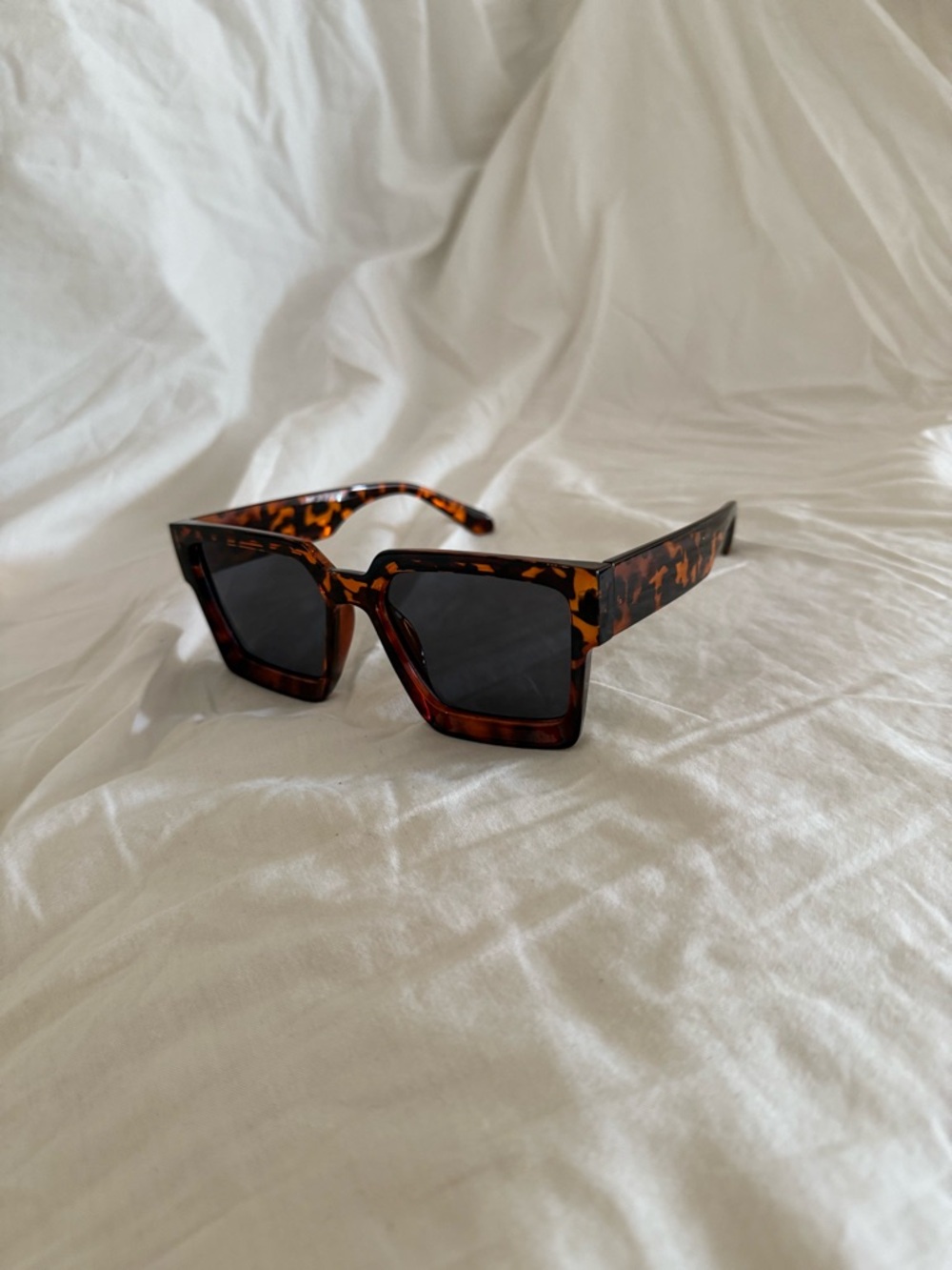 Tortoiseshell Square Oversized Sunglasses